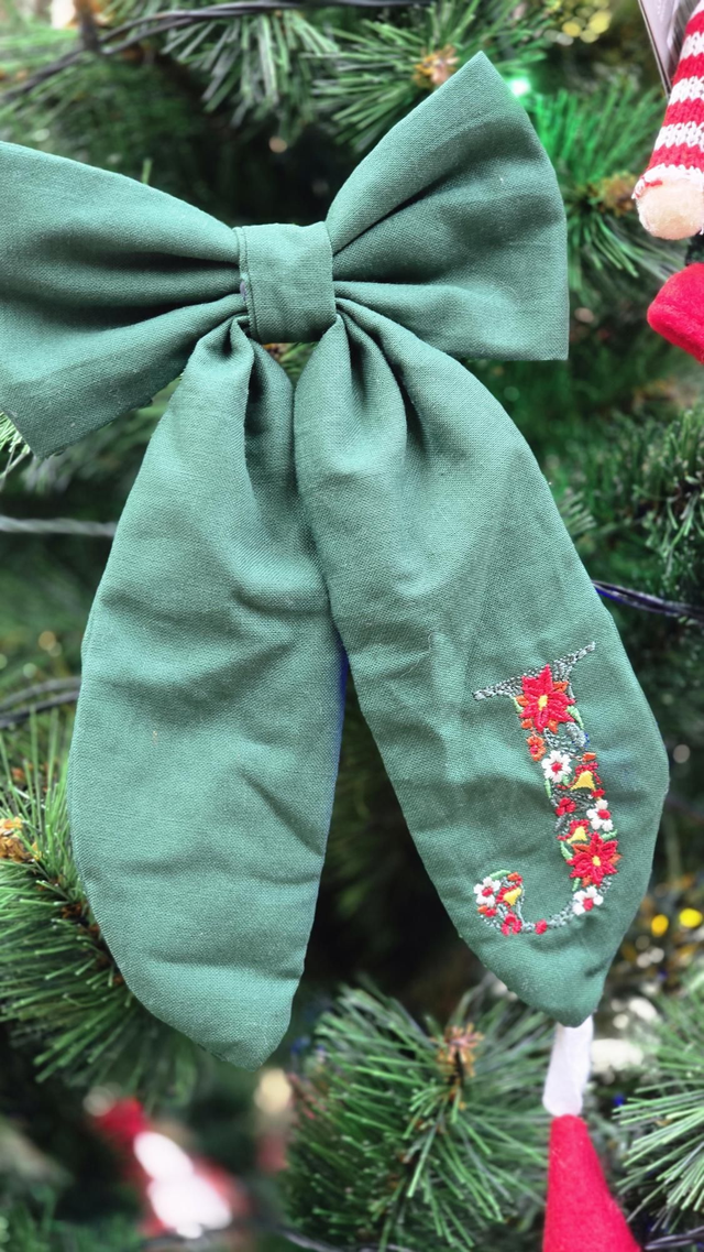 Noeud Pin de fêtes - Monogramme - Collection de Noël 