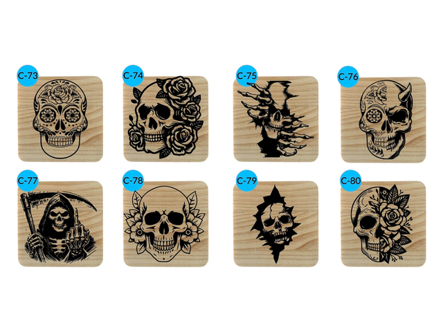 Skull Themed Coasters