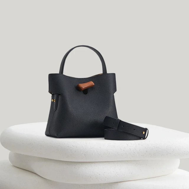 Sac en cuir Gaia Mini noir 