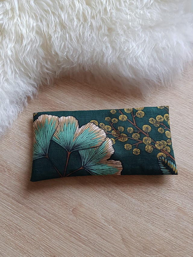 35 - Coussin pour les yeux - Ginkgo & Mimosa