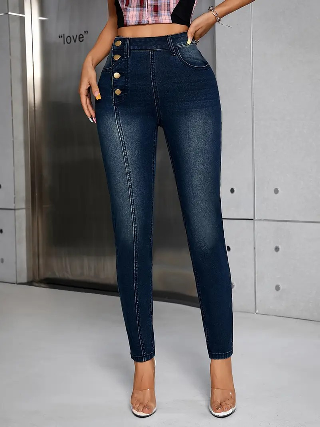 Women's Kiki Angel High-Waisted Stretch Denim Jeans