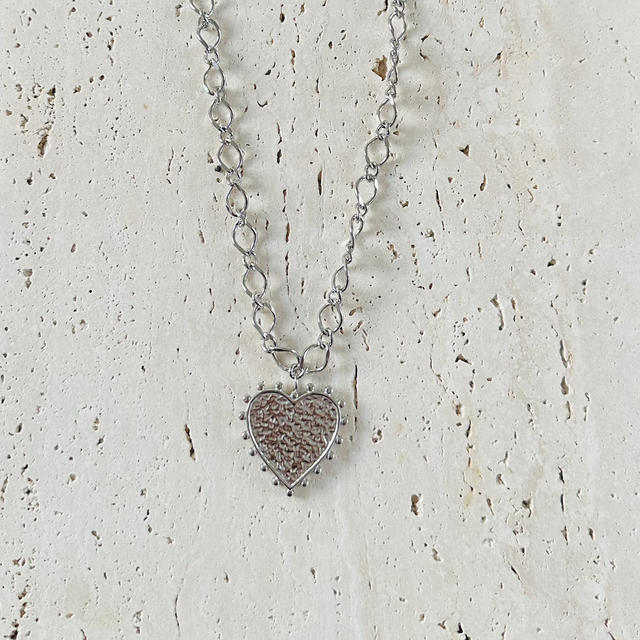 Ketting hart zilver