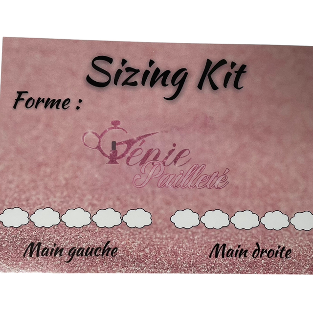 Sizing kit (guide de mesures)