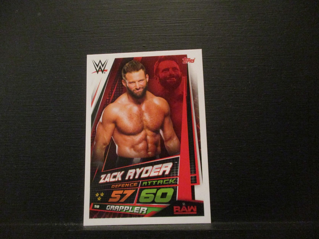 Zack Ryder - Raw Slam Attax Universe Original Trading Card #58