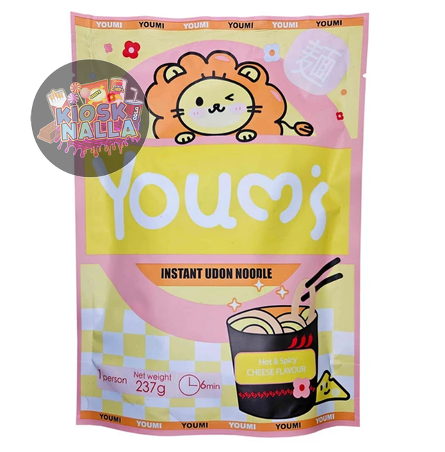 YOUMI Instant Udon Nudeln Hot&Spicy Käse 237g