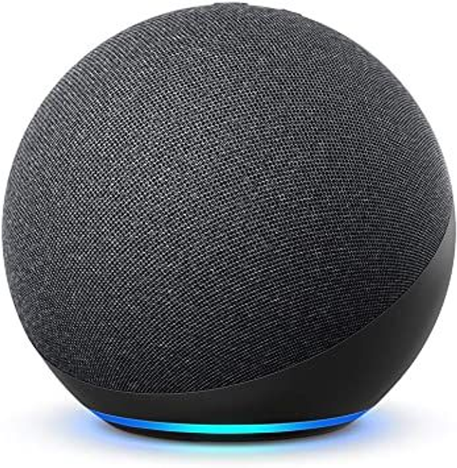 Echo (4th generation) | With premium sound, smart home hub and Alexa | Charcoal