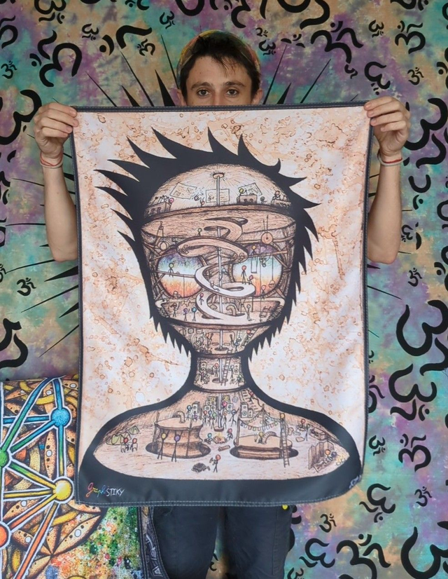 &quot;Stik&#039;inside&quot; Tenture Format 80x60cm 