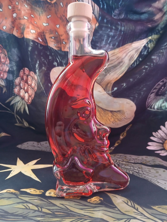 Flacon lune en verre 