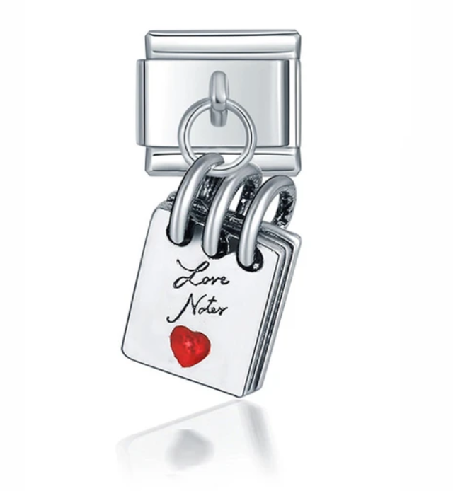 Charm Libro ¨love notes¨ colgante