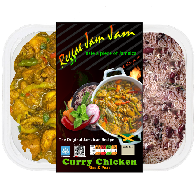 Curry Chicken &amp; Rice &amp; Peas