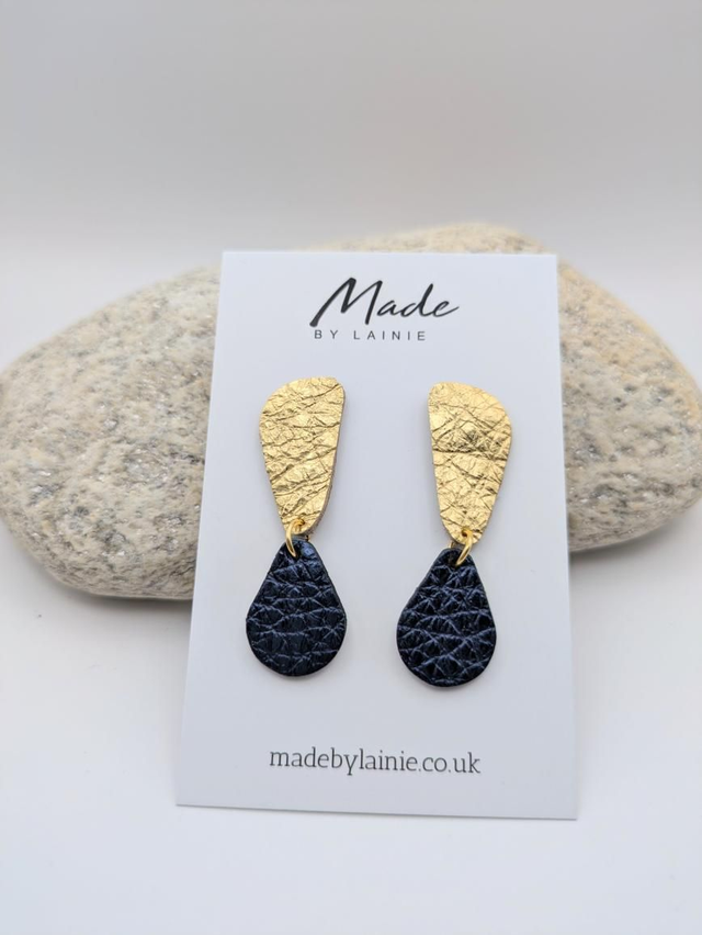 Golden Ember Stud Earrings