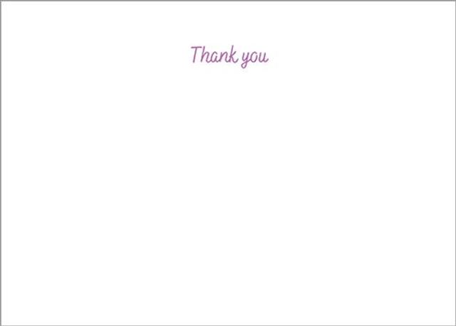 NC004 Thank You Note Cards - pack of 8