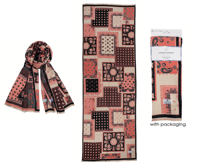 Foulard en Laine à Motif patchwork - Gérard Pasquier 
