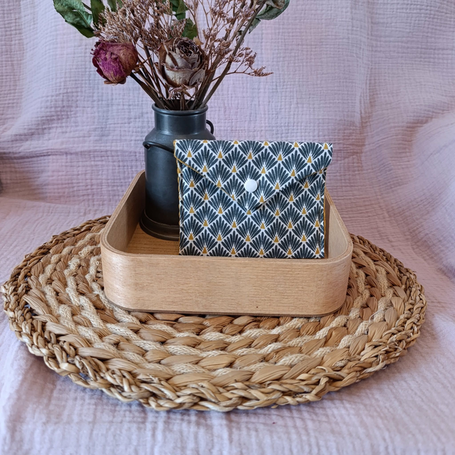 Pochette Coquillages Bleu Jean