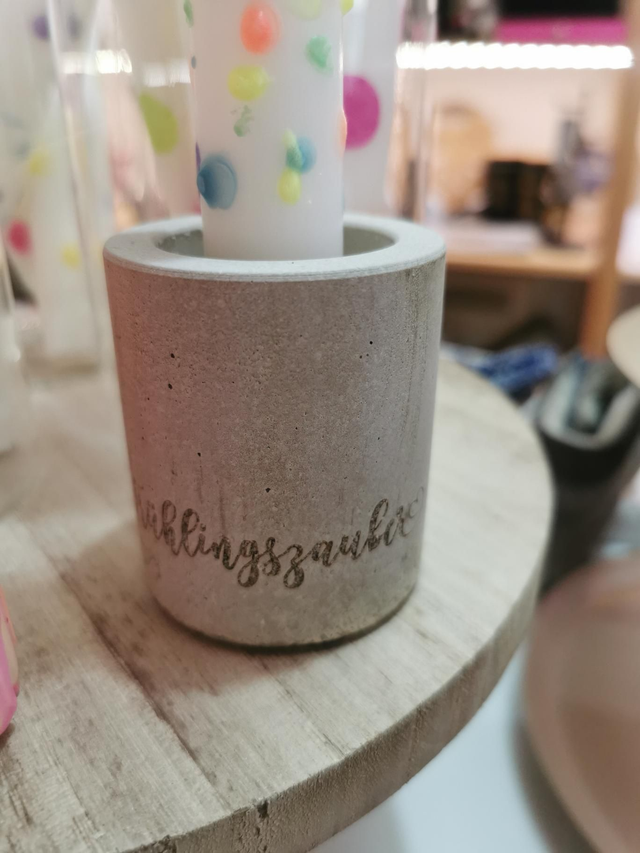 Kerzenhalter Beton 2in1