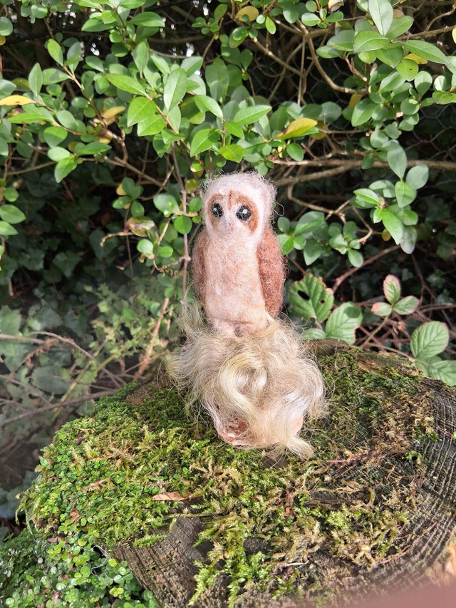 Needle Felt Owls