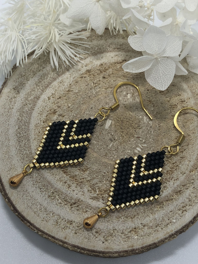 Boucles d'oreilles MILLY (bicolore)