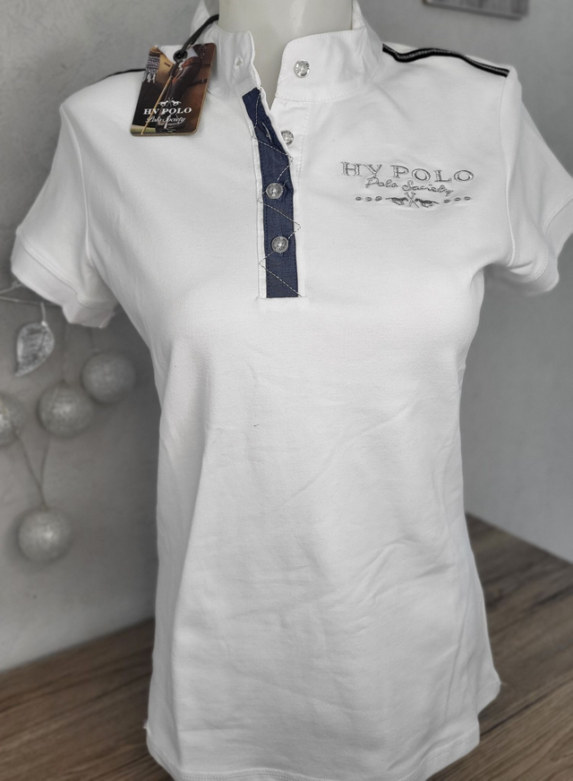 Polo de concours HV Polo Hope – Blanc – Taille M – Neuf déstockage