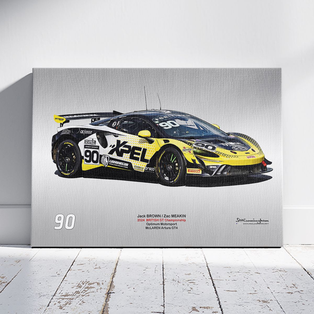 C240406 McLaren Artura GT4 British GT 24 Optimum Motorsport #90