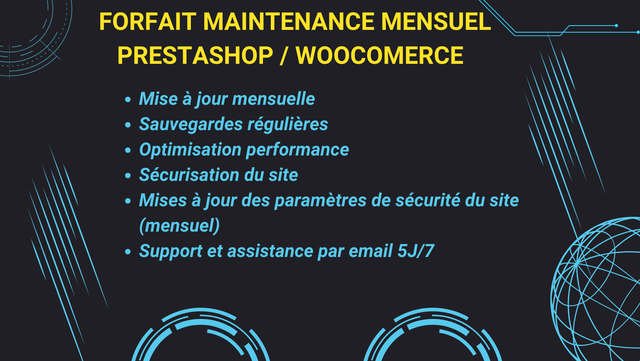 Forfait maintenance tout en un (mensuel)