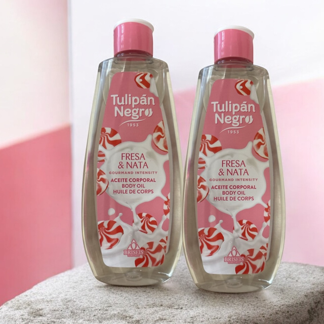 Huile corporelle fraise&amp;chantilly X2