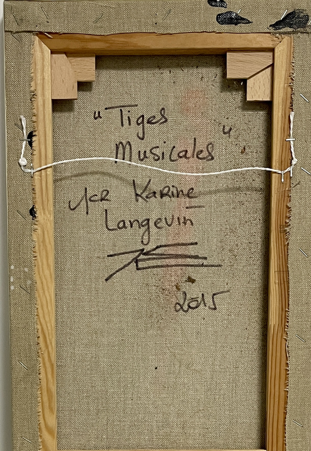 Tiges musicales - 30x90cm - 2017