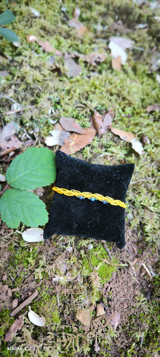 Bracelet avec perle lapis lazuli 