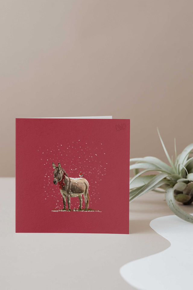 Donkey - Christmas Card