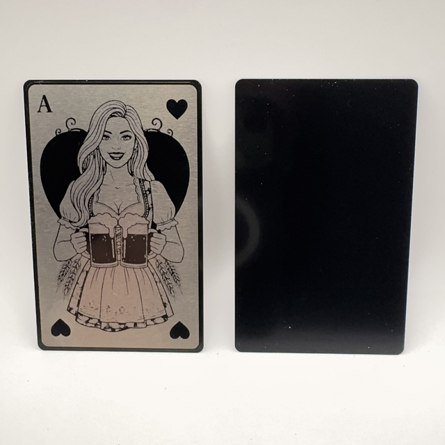 Exklusive Visitenkarte Herz Ass