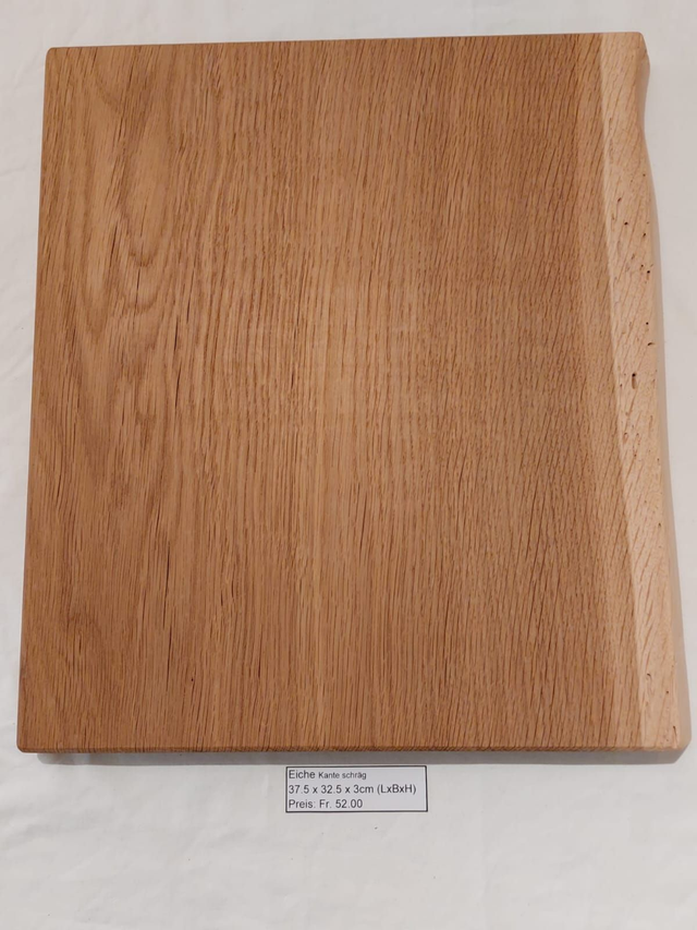 Holzpatte Eiche [Nr. 1] 37.5x32.5x3cm