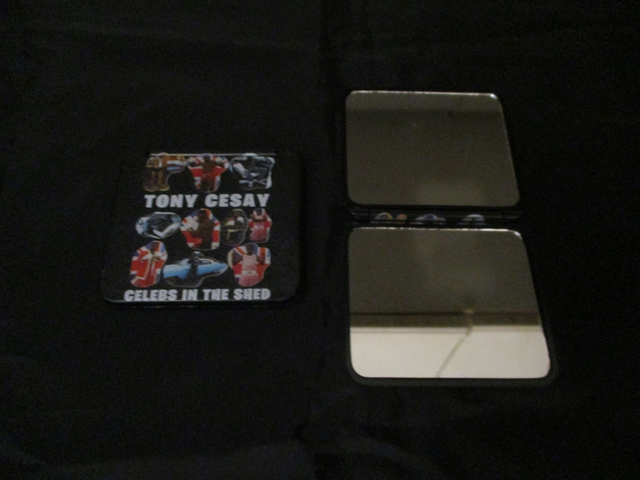 Tony Cesay (White Bubble Logo) Ten Photographs On BLACK Compact Mirror (ABA Champion Boxer) 