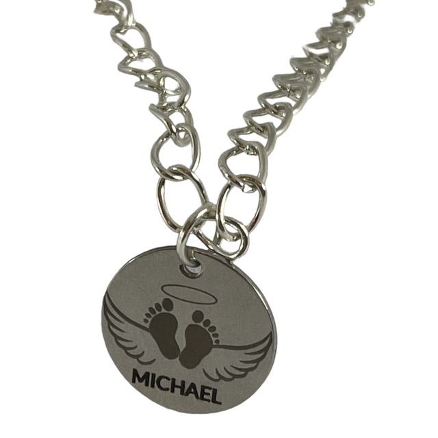 Baby memorial necklace