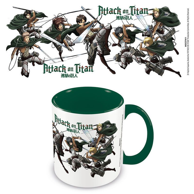 Taza Personajes Attack on Titan 315ml