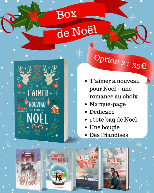 Box de Noël: option 2: ma romance de Noël et une autre au choix
