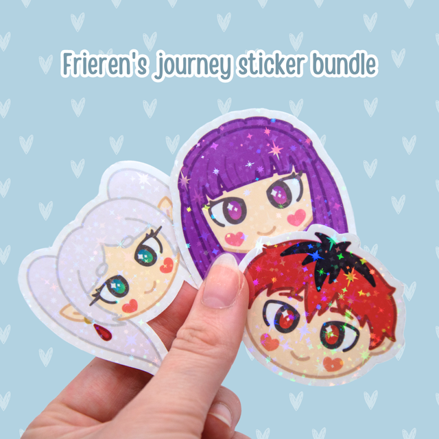 Frieren&#039;s journey sticker bundle