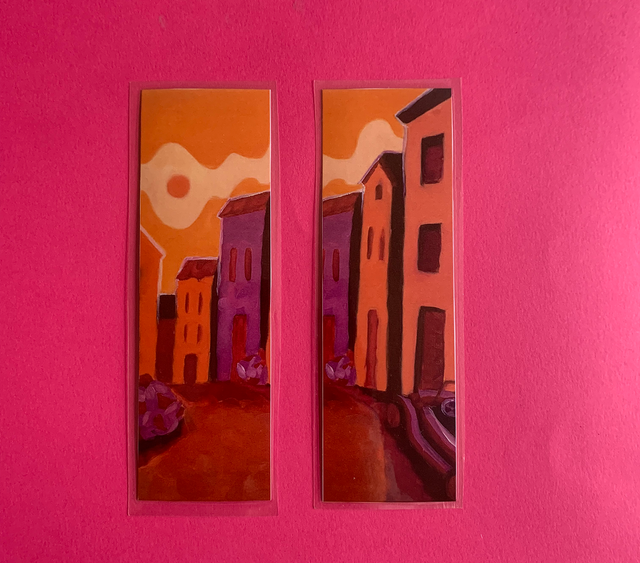 Marque page imprimé et plastifié - tirage d&#039;oeuvre &quot;Audierne&quot;