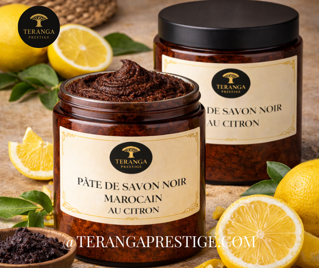 Pâte de Savon Noir Marocain au Citron