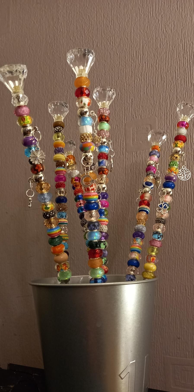 Beaded Plant Stakes - Fairy Wands