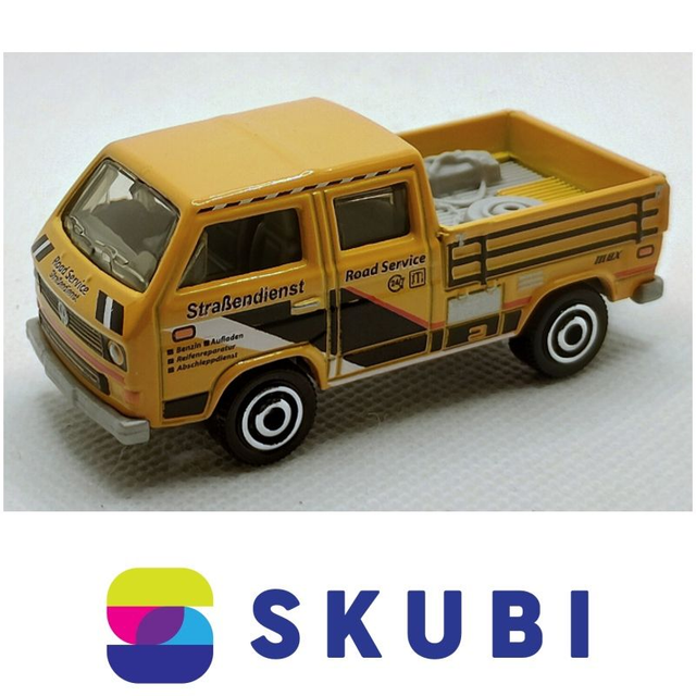 1990 VOLKSWAGEN TRANSPORTER CREW CAB - STRASSDIENST - ROAD SERVICE - MATCHBOX