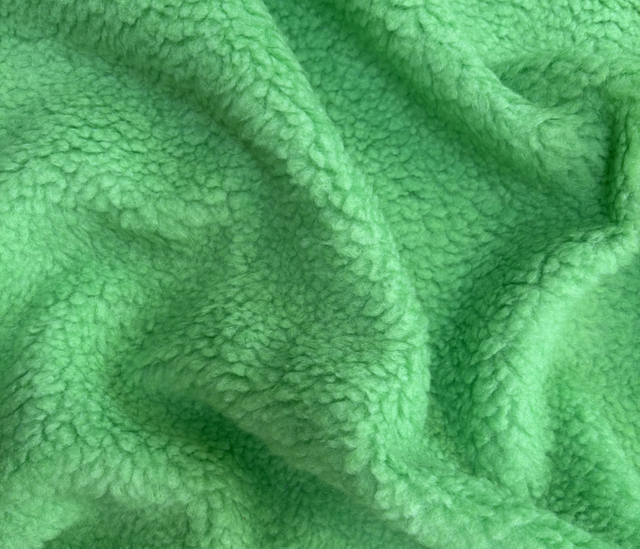 Neon Green Sherpa Fur
