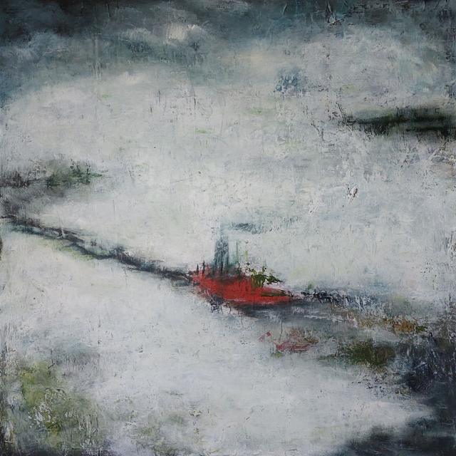 AU DELA DU CERCLE POLAIRE - 80x80cm