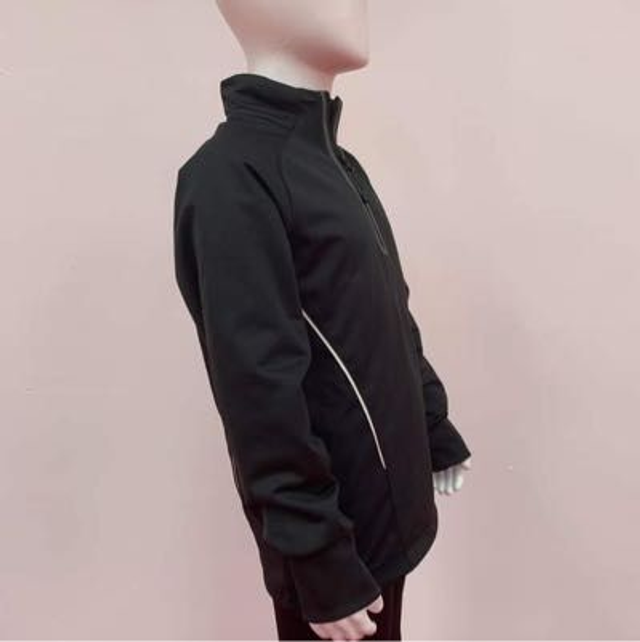 Black Track Top- Full Zip  (school YR2+)