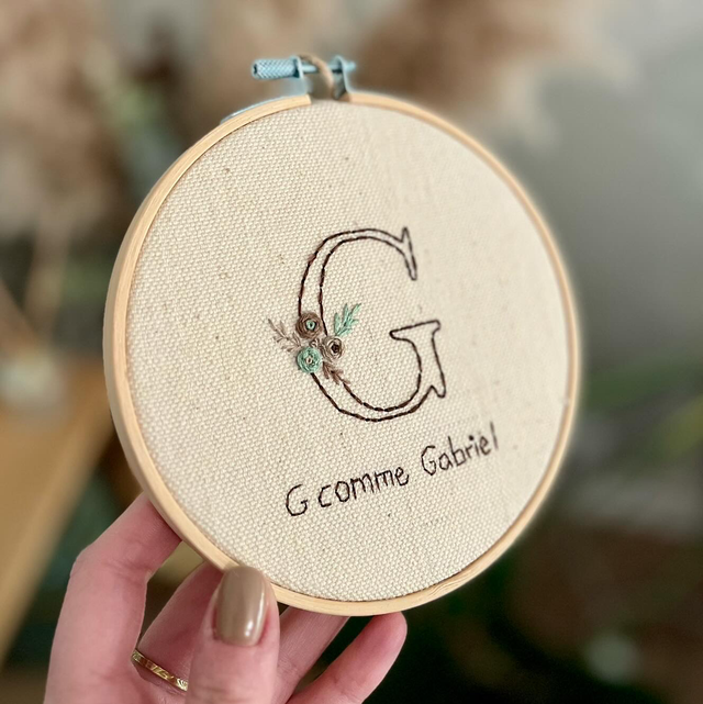 Tambour *Initiale fleurie