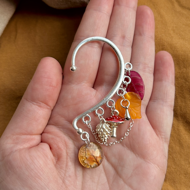 Autumn Ear Cuff - Silver