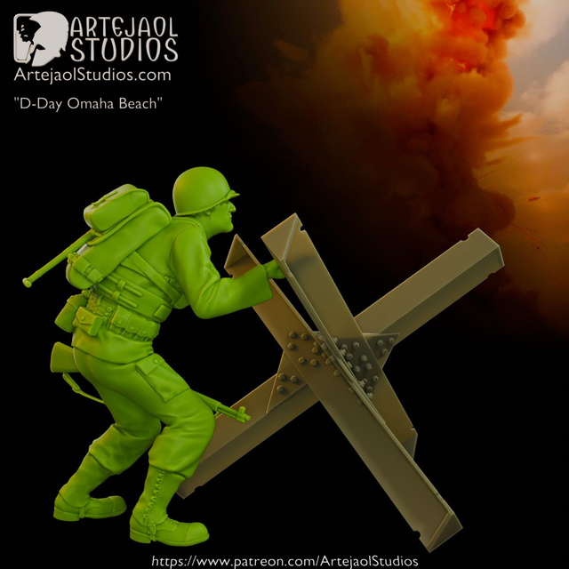 Artejaol - WW2 US Soldier D-Day Omaha Beach 6