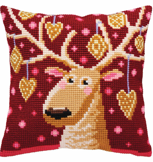 Stickkissen “Weihnachtslebkuchen”