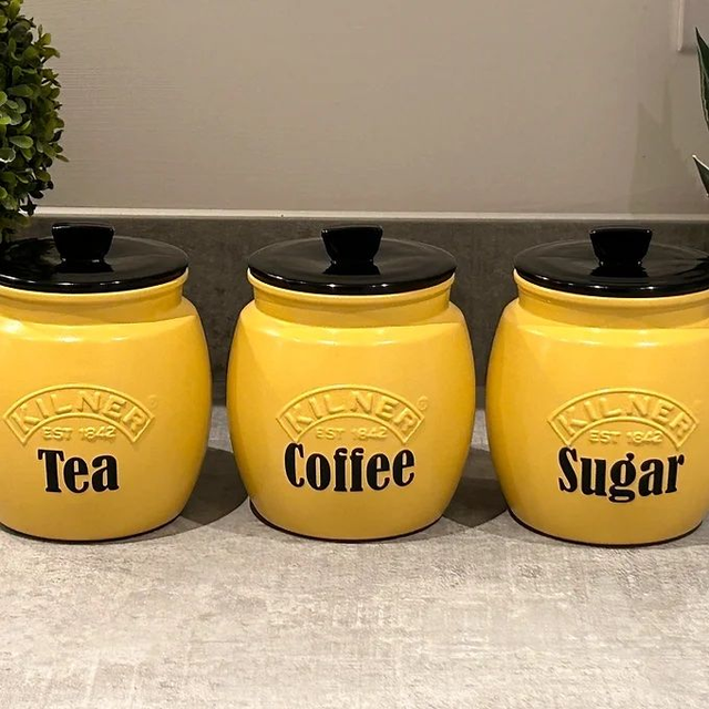 Yellow Tea Coffee Sugar 