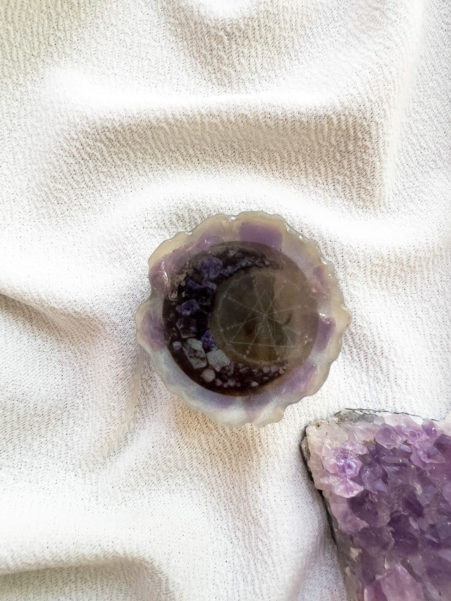 Suporte Pop pra Celular Lua com Círculo Mágico pra Sabedoria e Equilíbrio