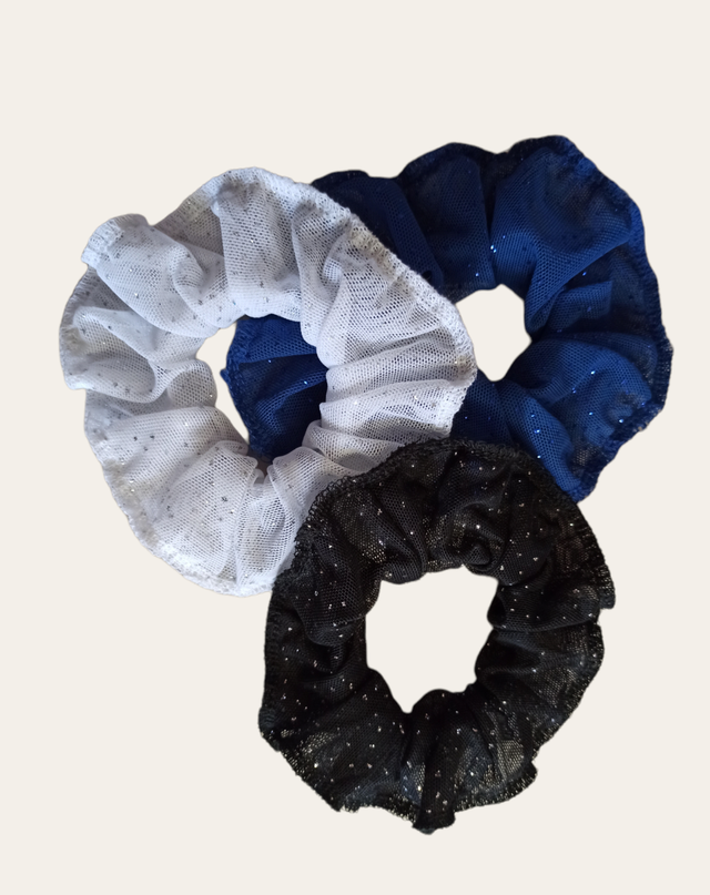 chouchou en voile pailleté