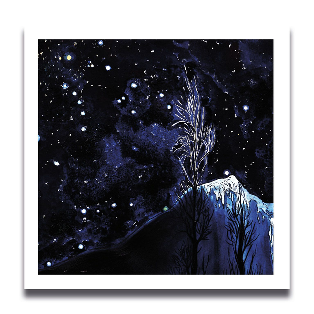 Carte Ciel étoilé 11 x 11 cm